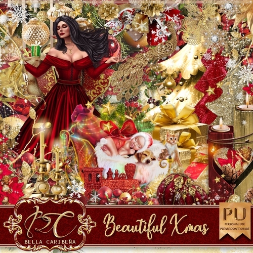 Beautiful Xmas, kit from Bella Caribena 