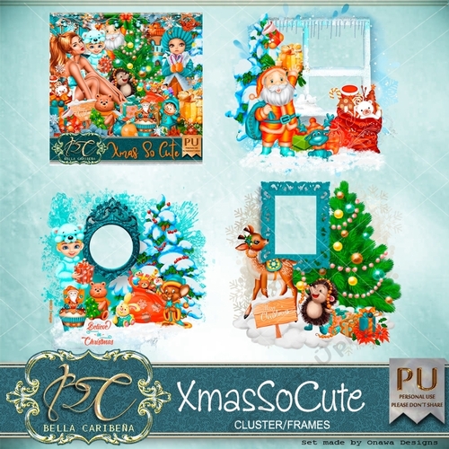 Xmas So cute CF8, kit from Bella Caribena