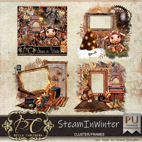 Steam in Winter CF8 , kit from Bella Caribena