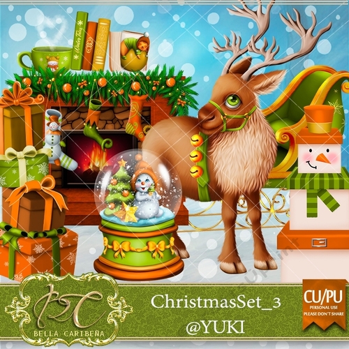 Christmas Set1 Pk3, from Bella Caribena 