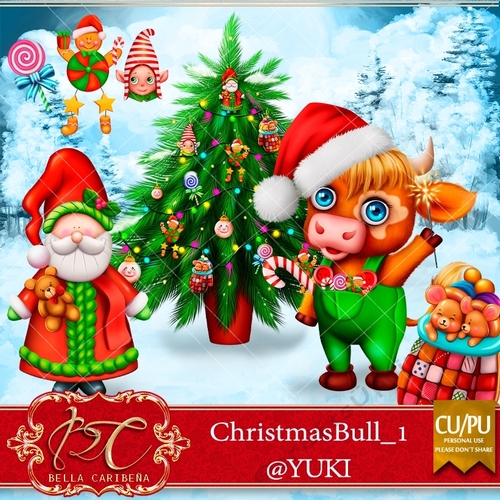 Christmas Bull 1, from Bella Caribena 