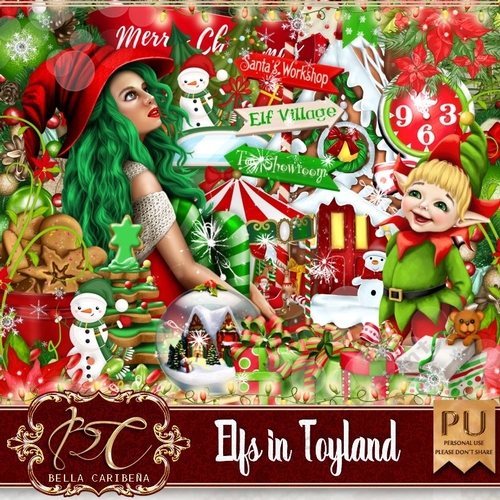 Elfs in Toyland, kit from Bella Caribena 