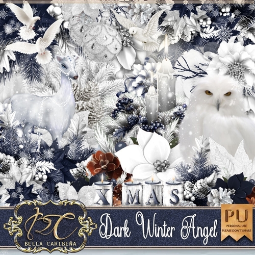 Dark Winter Angel, kit from Bella Caribena 