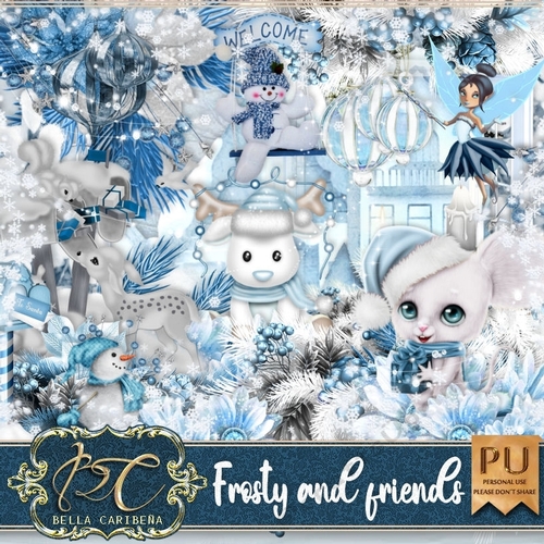 Frosty and Friends, kit from Bella Caribena 