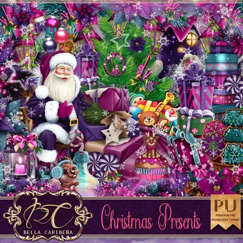 Christmas Presents, kit from Bella Caribena 