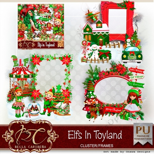Elfs in Toyland CF 8, kit from Bella Caribena 