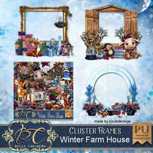A winter farm house CF4 kit from Bella Caribena 