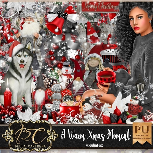 A Warm xmas Moment, kit from Bella Caribena 