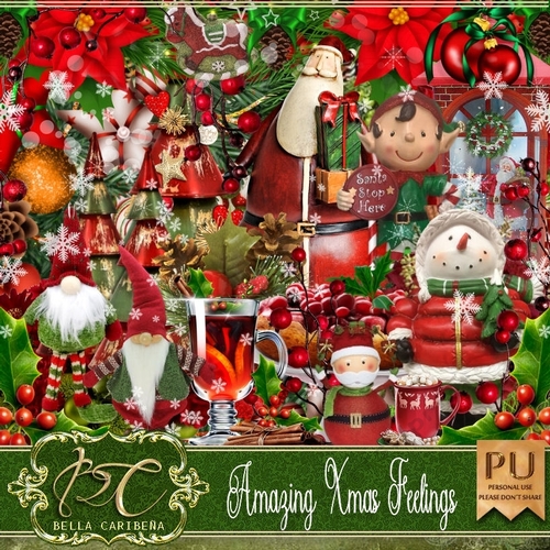 Amazing Xmas Feelings, kit from Bella Caribena 