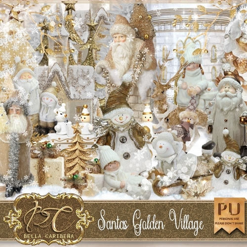 Santas Golden Village, kit from Bella Caribena 