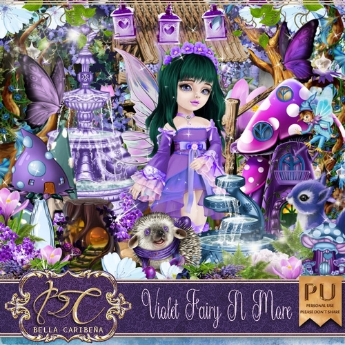 Violet Fairy N More, kit from Bella Caribena 