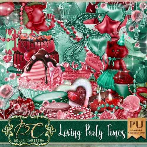 Loving Party Times, kit from Bella Caribena 