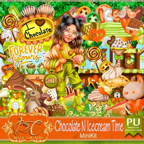 Chocolate N Icecream Time, mini kit from Bella Caribena 