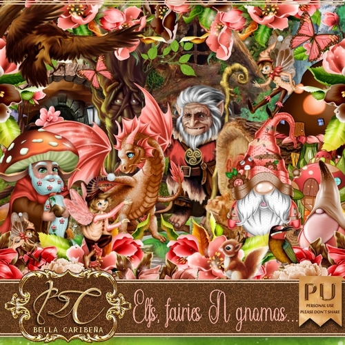 Elfs Fairies N Gnomos, kit from Bella Caribena 