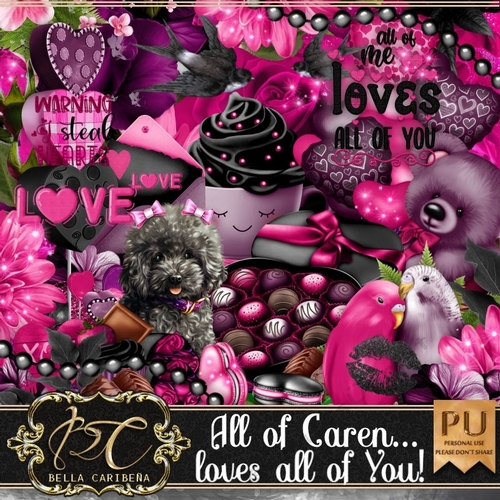 All of Caren, loves all of You!, kit from Bella Caribena 
