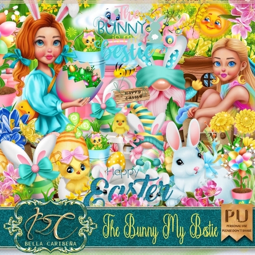 The Bunny My Bestie, kit from Bella Caribena 