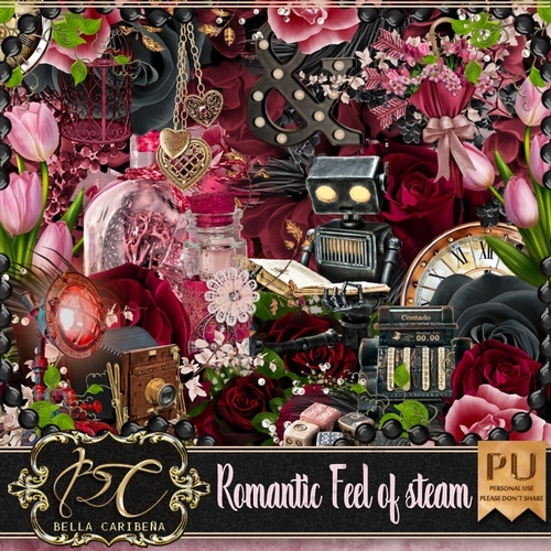 Romantic Feel of Steam, kit from Bella Caribeña