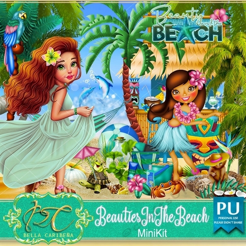 Beauties in the Beach, mini kit from Bella Caribeña