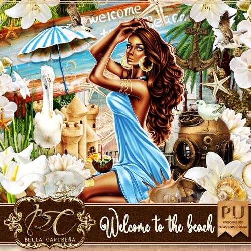 Welcome to the Beach, kit from Bella Caribeña