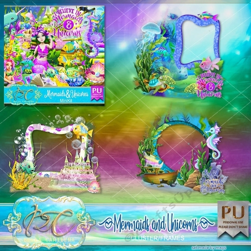 Mermaids and Unicorns CF7 , from Bella Caribeña 