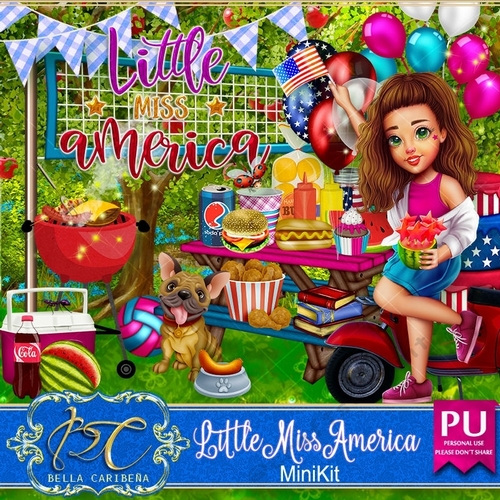 Little Miss America, mini kit from Bella Caribeña