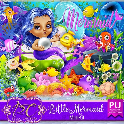 Little Mermaid, mini kit from Bella Caribeña