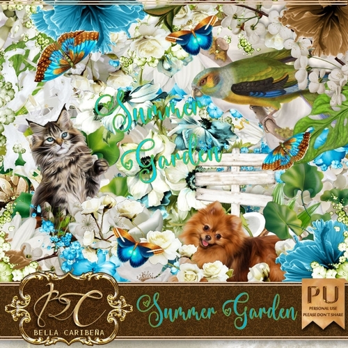 Summer Garden,  kit from Bella Caribeña 