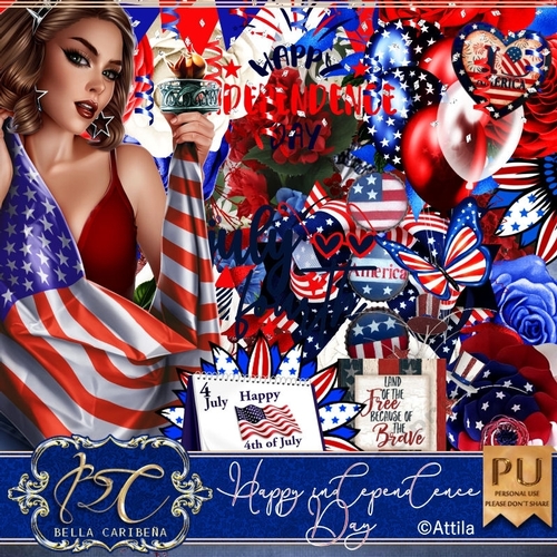 Happy Independence Day  kit from Bella Caribeña 