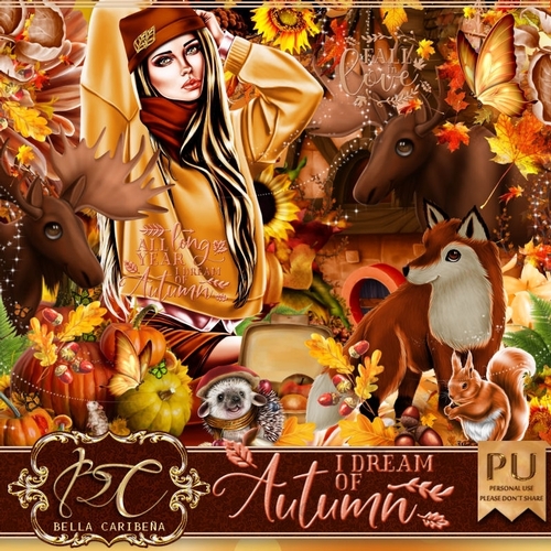 I dream of autumn, kit from Bella Caribeña 