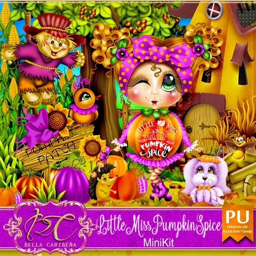 Little Miss Pumpkin Spice, mini kit from Bella Caribeña