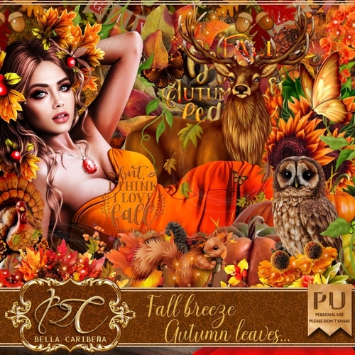 Fall Breeze Autumn Leaves, kit from Bella Caribeña