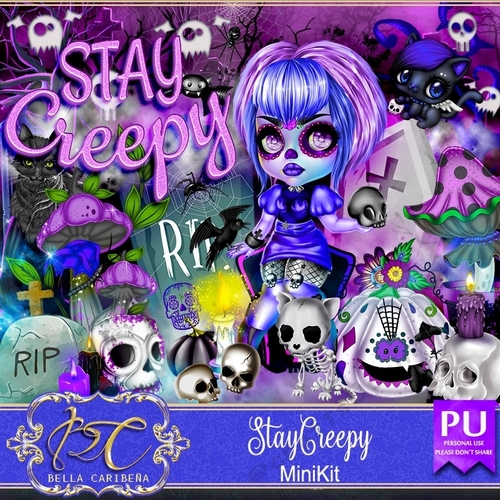 Stay Creepy mini kit from Bella Caribeña 