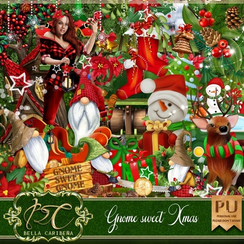 Gnome Sweet Xmas, kit from Bella Caribeña