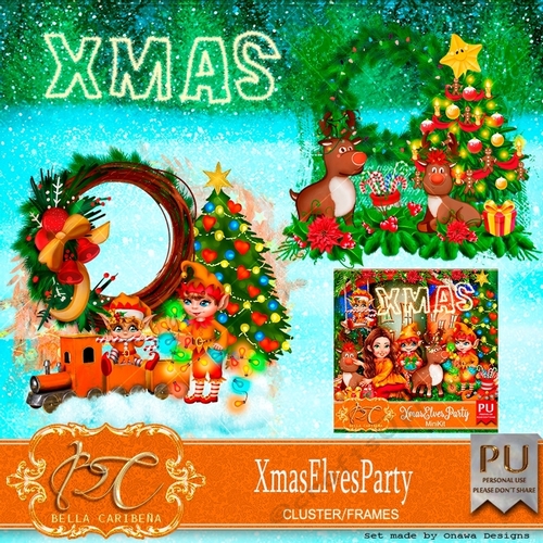 Xmas Elves PArty CF8, kit from Bella Caribeña 