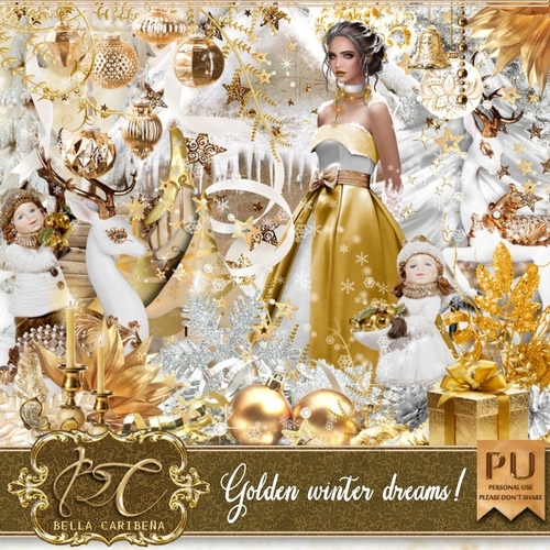 Golden Winter Dreams, kit from Bella Caribeña 
