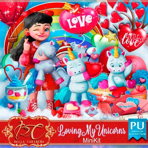 Loving My Unicorns, mini kit from Bella Caribeña 