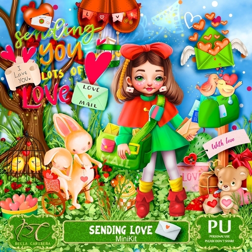 Sending Love, mini kit from Bella Caribeña 