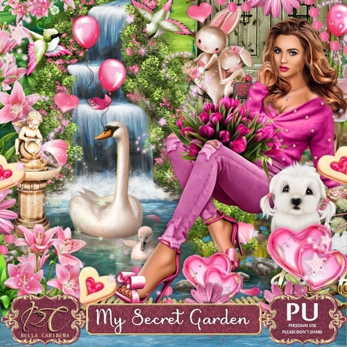 My secret garden, kit from Bella Caribeña 