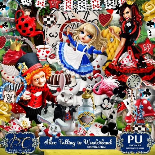 Alice Falling In Wonderland, kit from Bella Caribeña 
