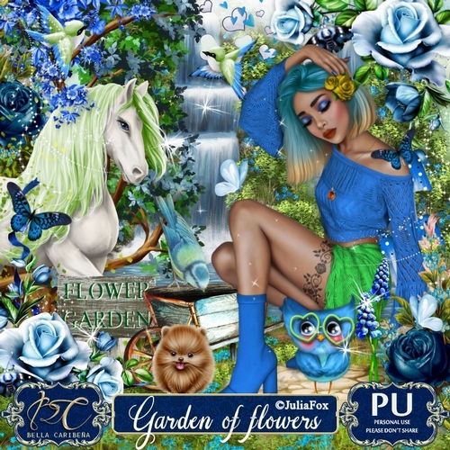 Garden of Flowers, kit from Bella Caribeña 