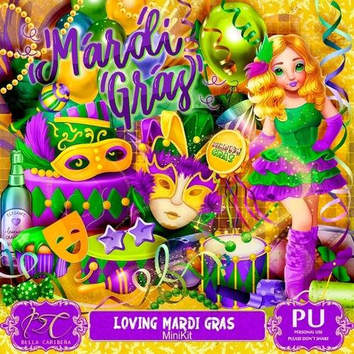 Loving Mardi Gras, mini kit from Bella Caribeña