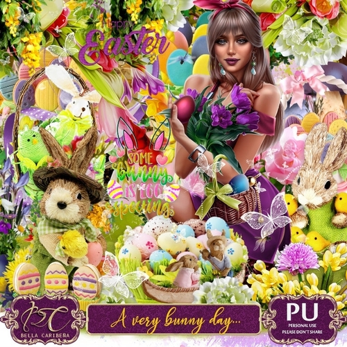 A Very Bunny Day, mini kit from Bella Caribeña