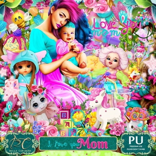 I Love You Mom, kit from Bella Caribeña 