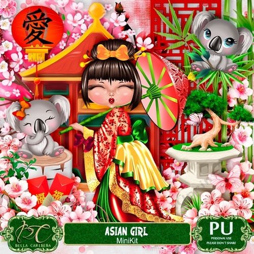 Asian Girl, mini kit from Bella Caribeña 