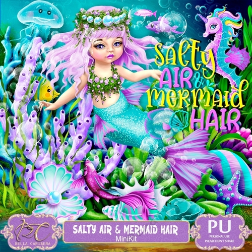 Salty Air, mermaid hair, mini kit from Bella Caribeña