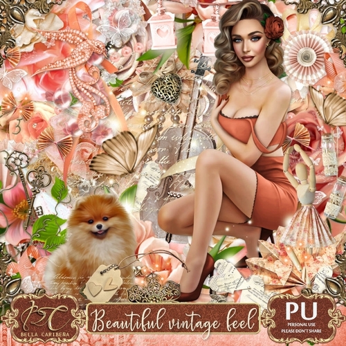 Beautiful Vintage Feel,  kit from Bella Caribeña