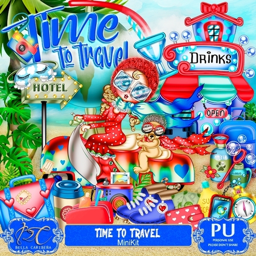 Time of Travel, mini kit from Bella Caribeña 