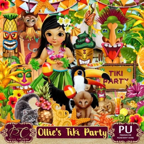 Ollies Tiki Party, kit from Bella Caribeña