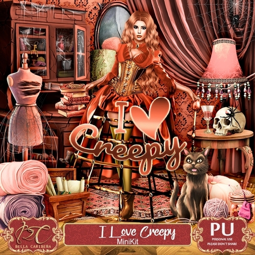 I love creepy, mini kit from Bella Caribeña 