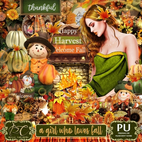 A Girl who loves fall, kit from Bella Caribeña 